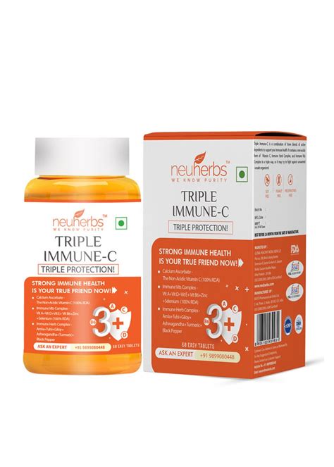 Get Triple Immune - C (Vitamin - C Supplements) – Immunity Booster for ...