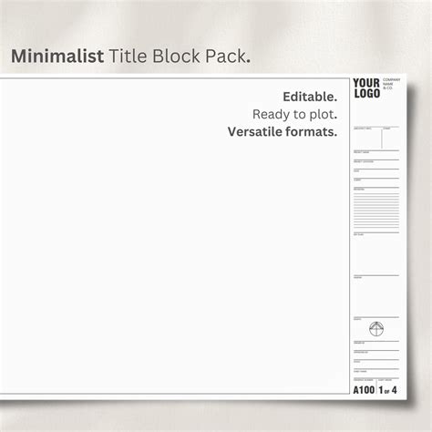 Editable Architectural Title Block Template: DWG CAD Layouts in 2025 ...