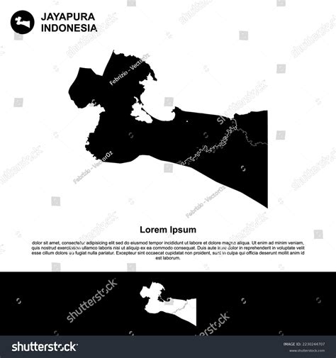 Map One Provinces City Indonesia Jayapura Stock Vector (Royalty Free) 2230244707 | Shutterstock