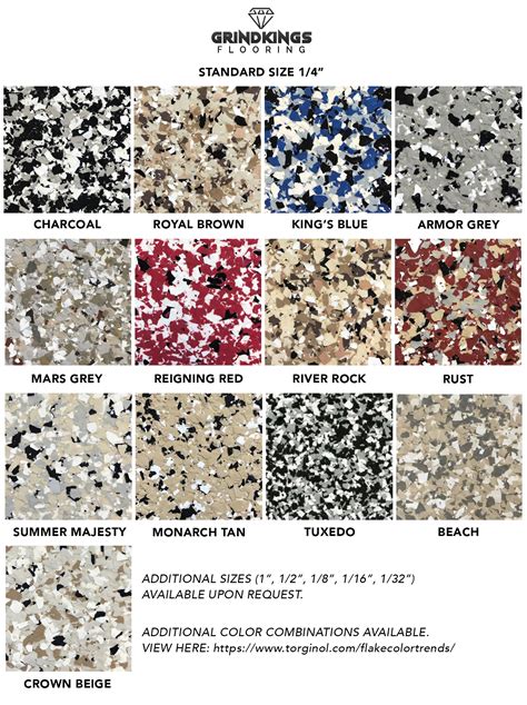 Epoxy Floor Color Chart – Flooring Ideas