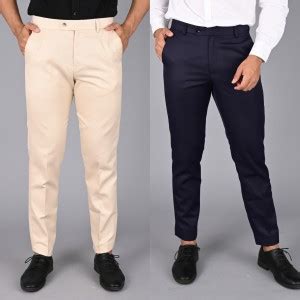 MANCREW Regular Fit Men Dark Blue Trousers - Buy MANCREW Regular Fit ...