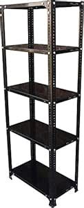 ALIJA Metal Slotted Angle Rack With 5 Shelf Shelving Unit Multipurpose ...