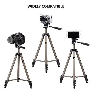 Buy Syvo WT 3130 Aluminum Tripod (133CM), Universal Lightweight Tripod ...