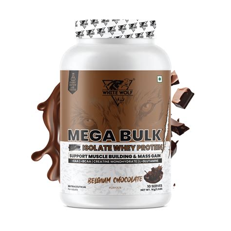 Mega Bulk Whey Protein Mass Gainer – Belgium Chocolate – White Wolf ...