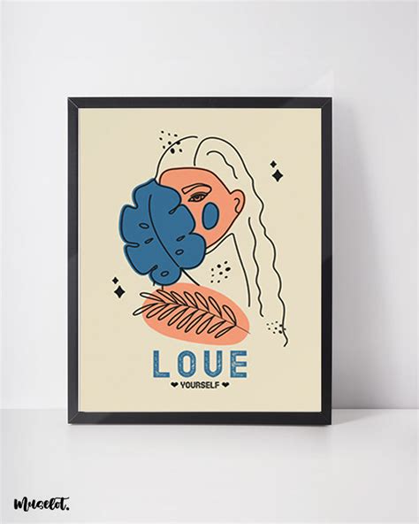 Love yourself modern posters on motivation | Muselot