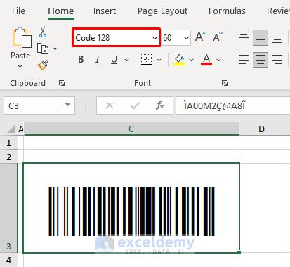 Excel Code 128 的图像结果