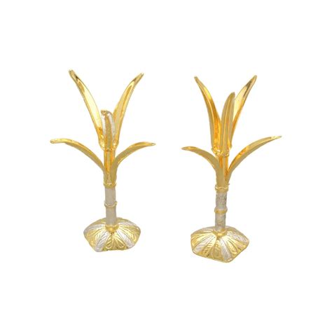 Sri Jagdamba Pearls 14 Grams Sugarcane Silver Pooja Tree : Amazon.in ...