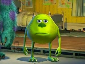 Create meme "Mike wazowski meme 2019, Mike wazowski with 2 eyes, Mike ...