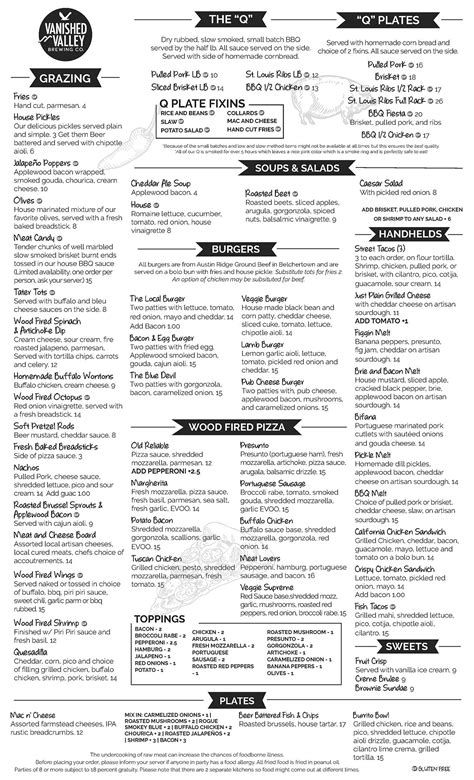 Kitchen - Vanished Valley Brewing Co.