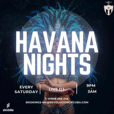 Havana Night Saturday Guestlist, Revolucion De Cuba, Milton Keynes, 24 ...