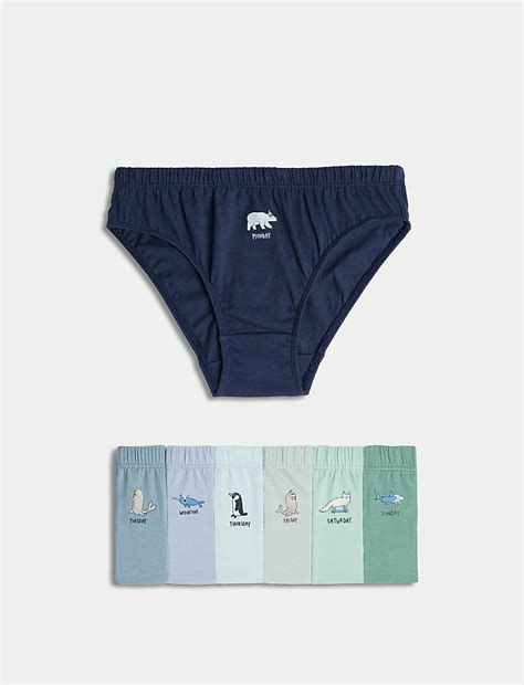 Buy 7pk Pure Cotton Days of the Week Briefs (2-8 Yrs) at Marks & Spencer