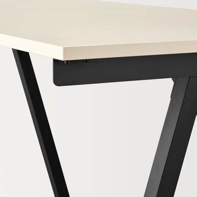 TROTTEN desk, beige/anthracite, 120x70 cm (471/4x271/2") - IKEA