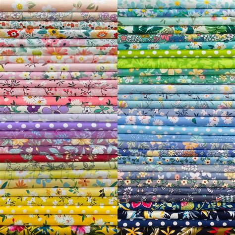 8 X 8 50 Pcs 100 Cotton Fabric Bundles Quilting | Desertcart INDIA