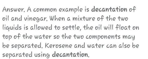 how can you apply the decantation method in your everyday living ...