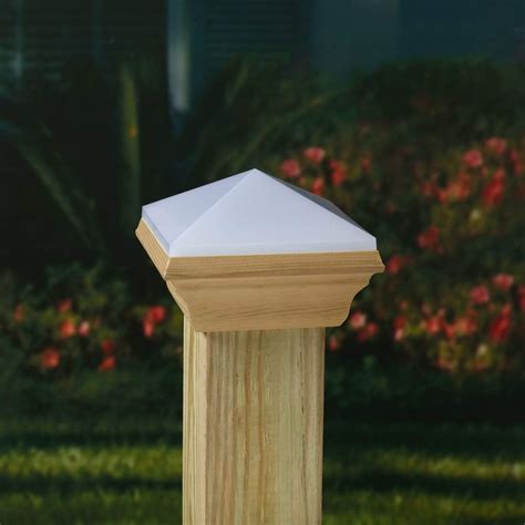 Buy Solar LED Pine Deck Post Cap-4-in x 4-in Online at Lowest Price in ...