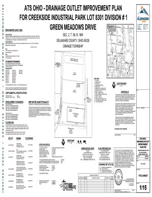 Fillable Online ats ohio - drainage outlet improvement plan for ...