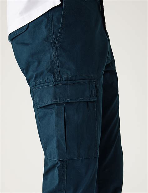 Buy Tapered Fit Lightweight Cargo Trousers at Marks & Spencer