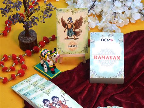 Ramayan Characters Cards, Non Tearable, High Quality, Kids Memory Card ...
