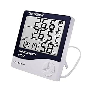 ApTechDeals HTC-1 Digital Hygrometer Thermometer Humidity Meter With ...