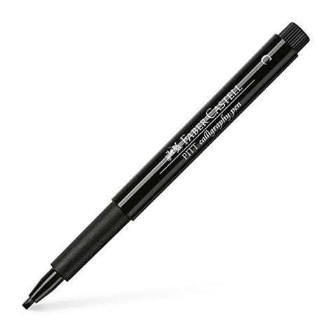Faber-Castel PITT Calligraphy Pen Chisel Tip, 2mm, Black : Amazon.in ...