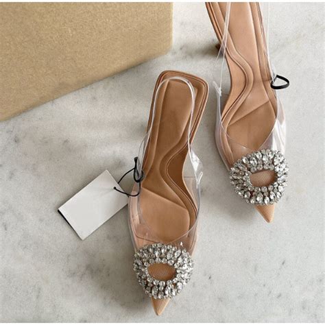 Luxury Crystal Transparent Heels – TrenBee