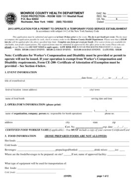 Fillable Online gayalliance Application For a Permit to Operate a ...