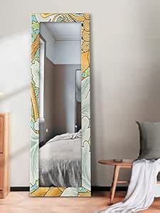 Buy 999STORE Engineered Wood Bohemian Floral Pattern Fabric Frame Wall ...