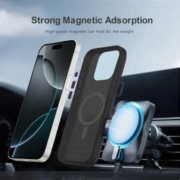 LuxuryKase Shockproof Transparent Matte Back Cover | Mag-Safe Compatib
