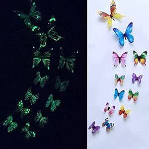 JAAMSO ROYALS Multicolor 3D Butterfly Stickers for Walls, Decoration ...