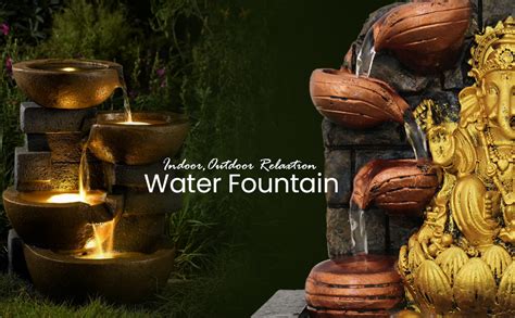 TIED RIBBONS Decorative Water Fountain for Home Décor Living Room ...