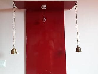 Two Moustaches Ethnic Indian Handcrafted Brass Temple Hanging Bell with ...