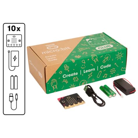 BBC Micro:bit Club Kit V2.21 Classroom Kit 10 Boards with Accessories ...