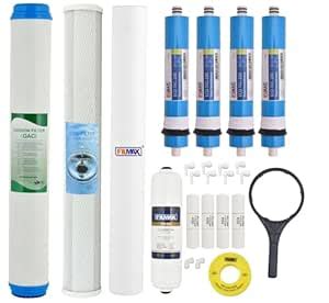 Filmax® 50 LPH Open RO Service Kit – 20 Inch GAC, CTO, PP Spun Sediment ...