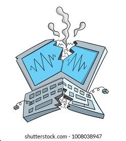 Broken Computer Cartoon 的图像结果