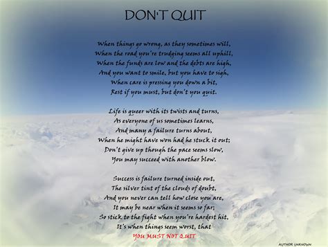 Dont quit poem - resourcebezy