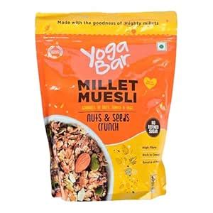 Yogabar Yoga Bar Millet Muesli, 500 Gm : Amazon.in: Grocery & Gourmet Foods