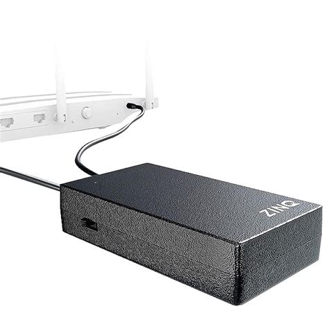 ZINQ Mini UPS for 12V Routers, High Power Fiber Routers, Broadband ...