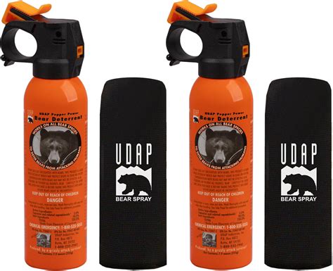 Amazon.com: UDAP Pepper Power Bear Spray Self Defense Deterrent with ...