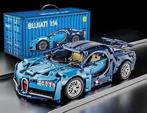 Toynagar 1:14 Scale Technic Blue Bugatti Car Model | 1280+ Pieces ...