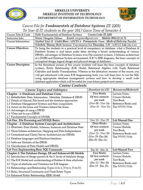 Image result for What US Database Course