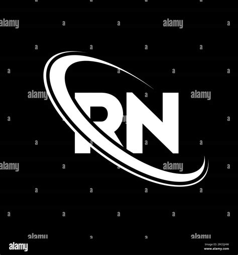 RN logo. R N design. White RN letter. RN/R N letter logo design ...