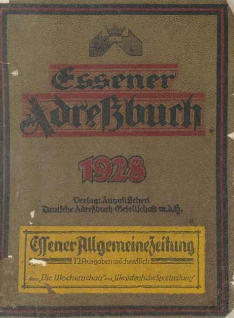 Essen/Adressbuch 1928 – GenWiki