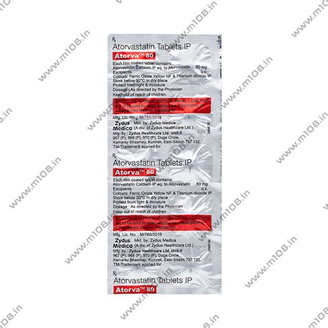 Product ATORVA 80MG TAB | M108