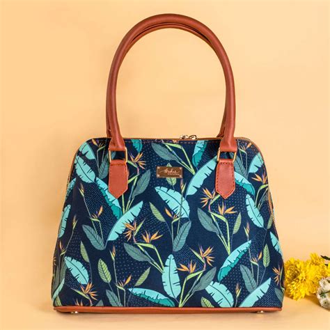 Buy Birds of Paradise Vegan Leather Handbag Online On Zwende