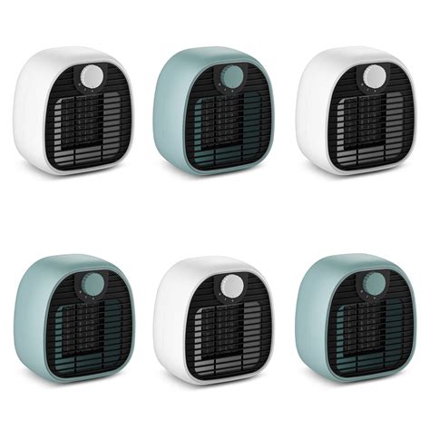 Fan Heater 1000w Small Ceramic Portable Quiet Electric Heaterbuilt-in ...