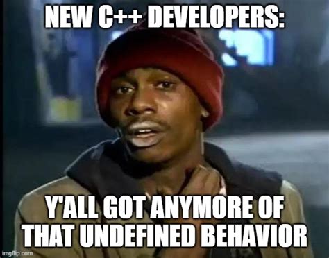 Image result for Undefined Behavior Meme