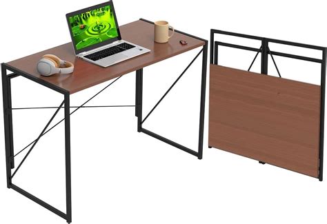 Buy Halter Folding Desk Foldable Computer Table and Metal Frame - No ...