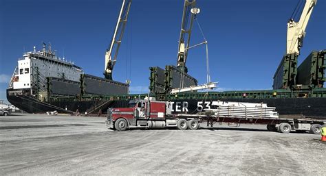 Discharging Structural Steel and Containers - CORE INDUSTRIES