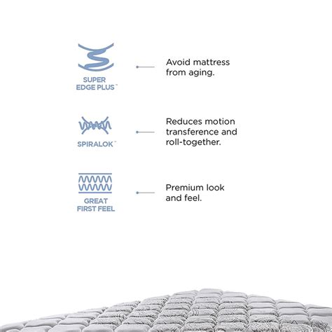 Peps Restonic Ardene Euro Top 8 inch Pocketed Spring Mattress With Fre