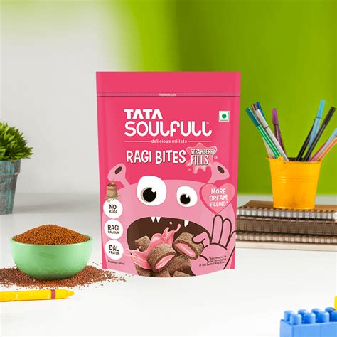 Soulfull Strawberry Fills Ragi Bites - A Healthy Snacks For Kids